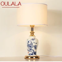 oulala table lamps modern led luxury design creative ceramic desk lights for home bedroom