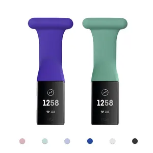 2021 new suitable for fitbit charge4 smart sports bracelet chaege3 silicone nurse strap pin brooch,wearable bike devices free global shipping