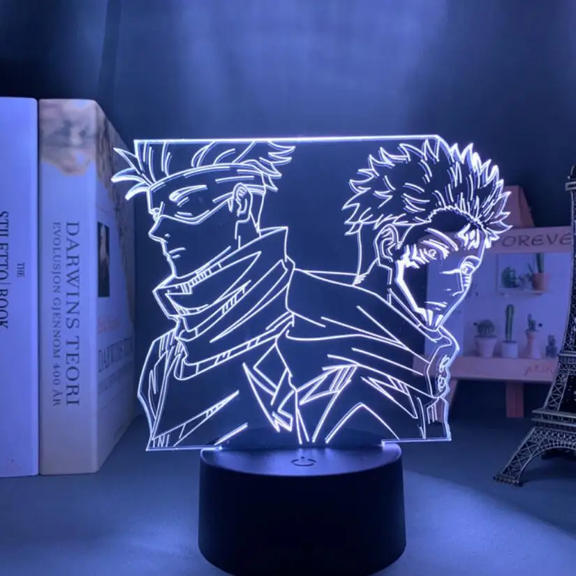Anime Satoru Gojo Jujutsu Kaisen 3D Lamp Led Night Light  Cartoon Friendship Comic Sensor Lamp nightlight