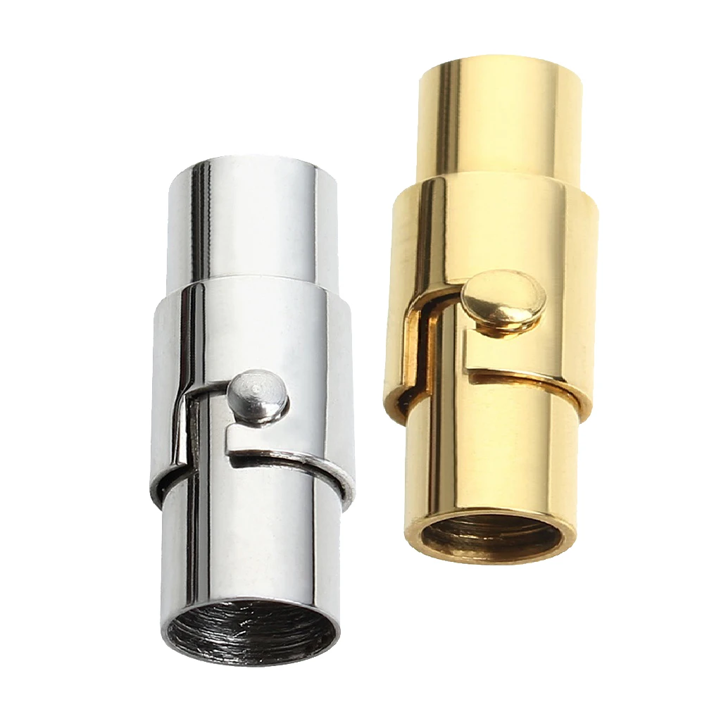 

2 Sets Leather Cord End Magnetic Clasp With Locking Mechanism Fit 8mm Cord