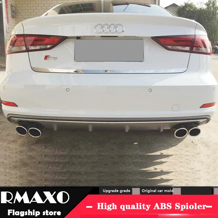 Задний спойлер для Audi A3 S3 2014 2016 RS3 ABS задний бампер диффузор|Обвесы| |