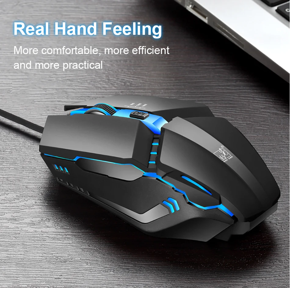 Проводная компьютерная мышь 1600 dpi, проводная USB мышь, RGB подсветка, светодиодный мышь s, эргономичная мышь для Windows, Xiaomi, huawei, ПК, ноутбука