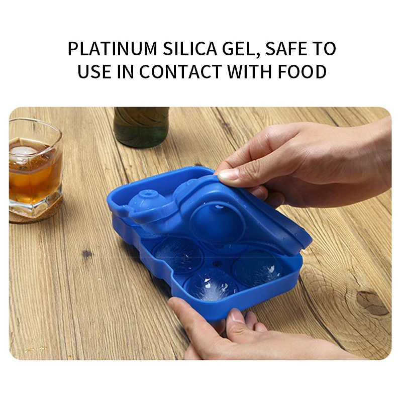 6 ячеек большая сфера Льдогенератор льда кубик лоток большой силиконовая форма