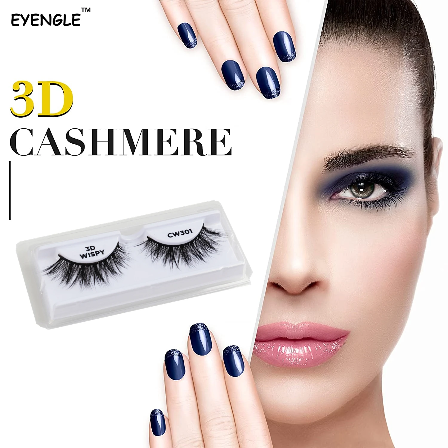 

EYENGLE 3D CASHMERE-CW False Eyelashes Wispies Fluffy Eyes Lashes Soft Cils Artificial 10-20mm Make Up Eyelash Wispy Beauty Lash