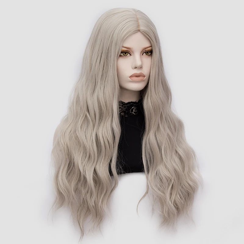 Similler женский длинный синтетический парик для мяча косплей Вьющиеся Волосы