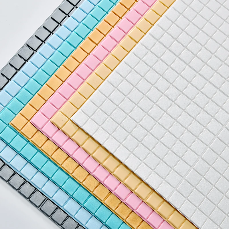 3D наклейки на стену Современная мозаика узор из вспененного полиэтилена