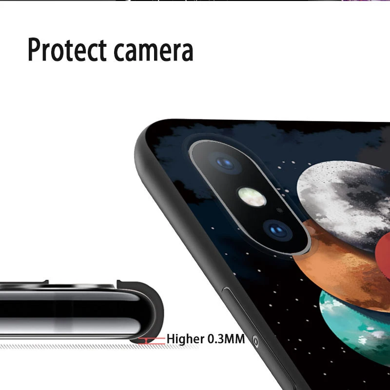 Чехол Moskado для iPhone 11 Pro Max 6 6S 7 8 Plus X XR XS 5 5S SE мягкий чехол с рисунком планеты из ТПУ |