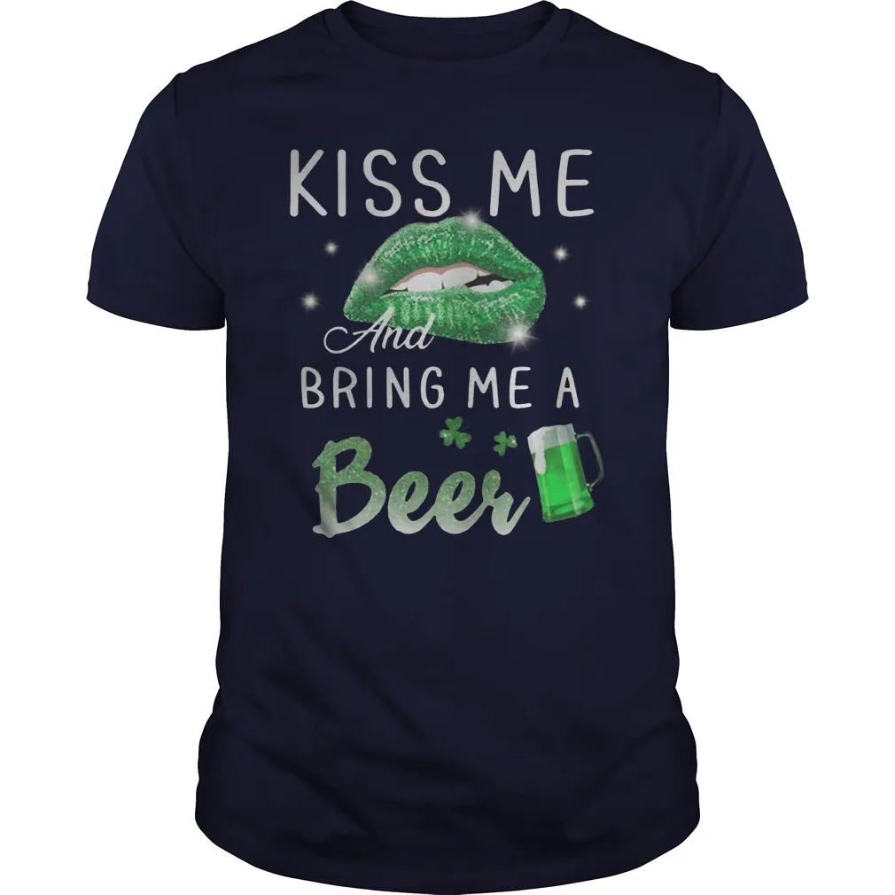 

Kiss Me and Bring Me A Beer St. Patrick's Day Men's T Shirt