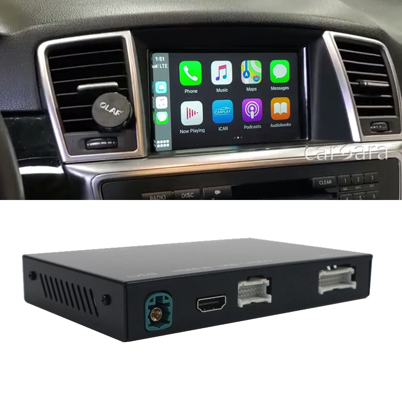 Bestellen Nachrüstung Drahtlose Apple CarPlay Box Plattform Hinzufügen-auf Upgrade Für ML W166 GL X166 NTG 4,5 4,7 Fabrik Bildschirm Android Auto Update