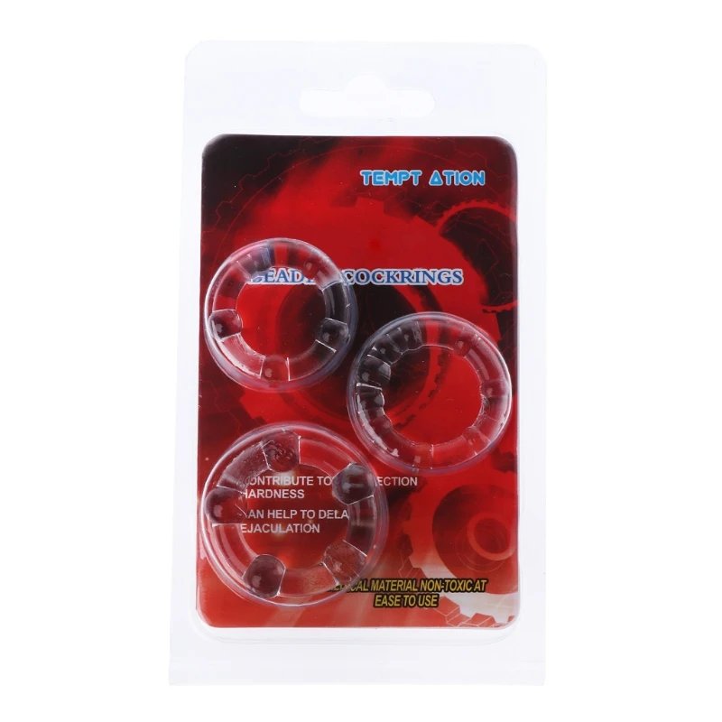 Кольцо на пенис для эрекции увеличитель оргазма 3 шт. | Красота и здоровье