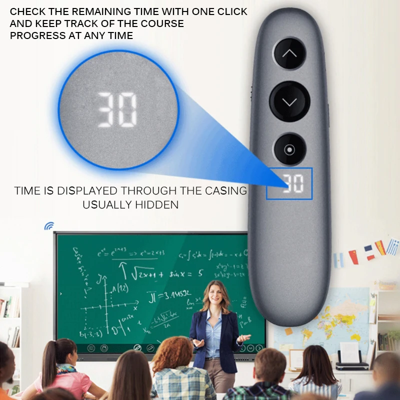 Серый H100 Точечный светильник Беспроводной лазерная указка ведущий Air Мышь TF