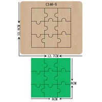 new puzzle wooden die scrapbooking c 146 5 cutting dies compatible with most die cutting machines