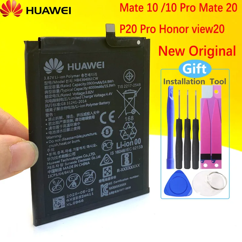 Оригинальный аккумулятор Huawei 4000 мАч для Mate 10 / Pro P20 Honor View 20 V20 PCT L29