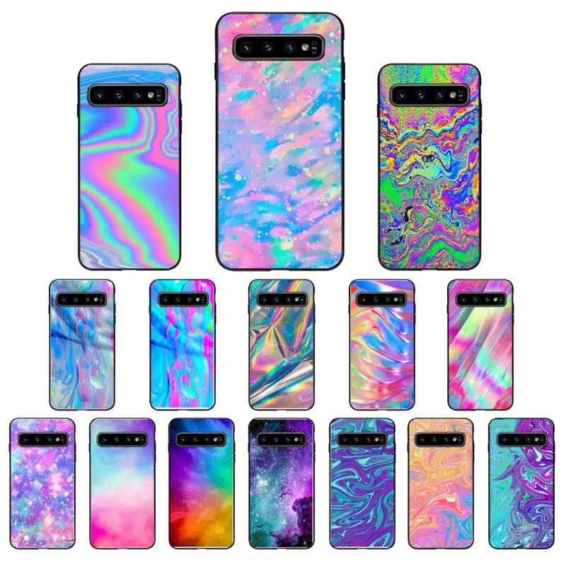Цветной Радужный металлический чехол Yinuoda для телефона Samsung Galaxy S10 Plus S10E S20 UlTRA S7 S8 S9