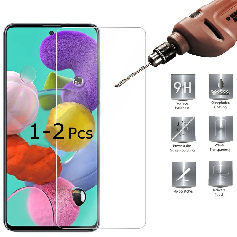 Закаленное стекло для Samsung Galaxy A51 A50 A71 A30S A30 A70 A20 A20e A10 M21 A40 M31 A60 защита экрана A 50 51 |
