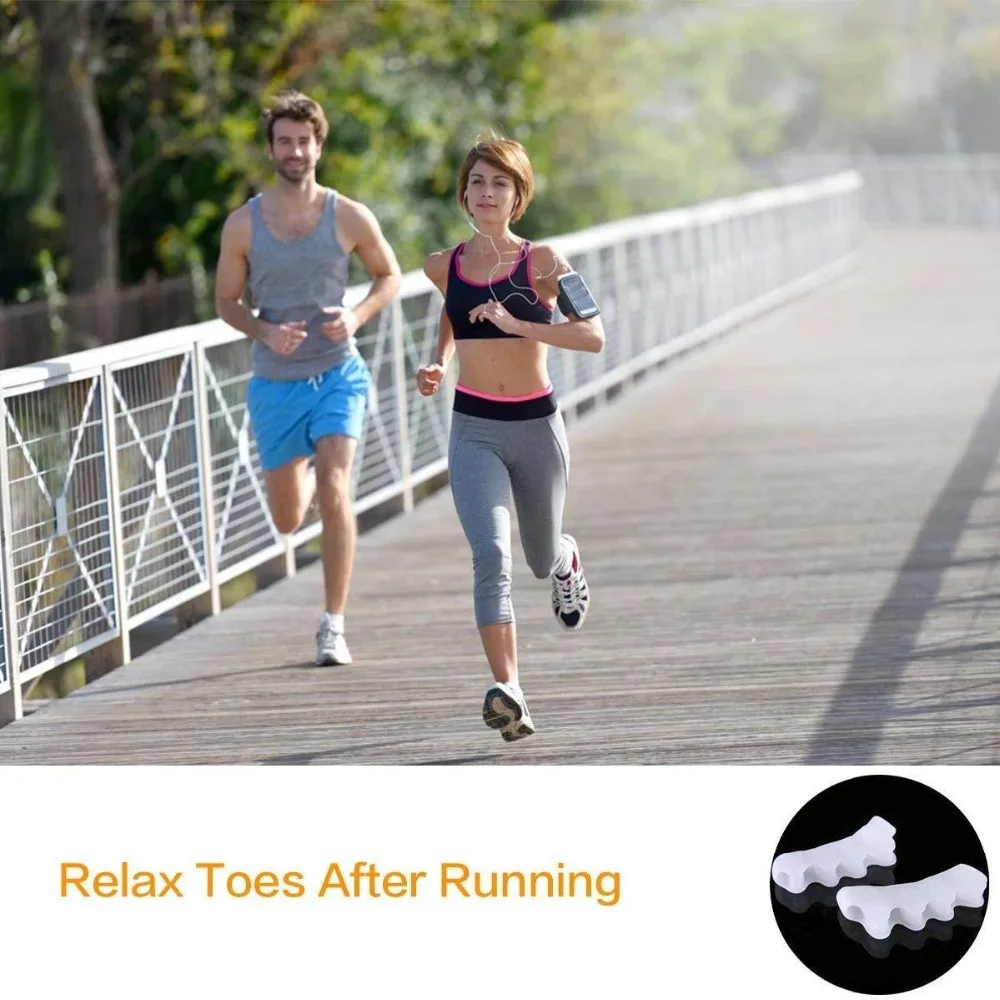 1 пара пять пальцев гель для защиты ног вальгусный корректор вспомогательные