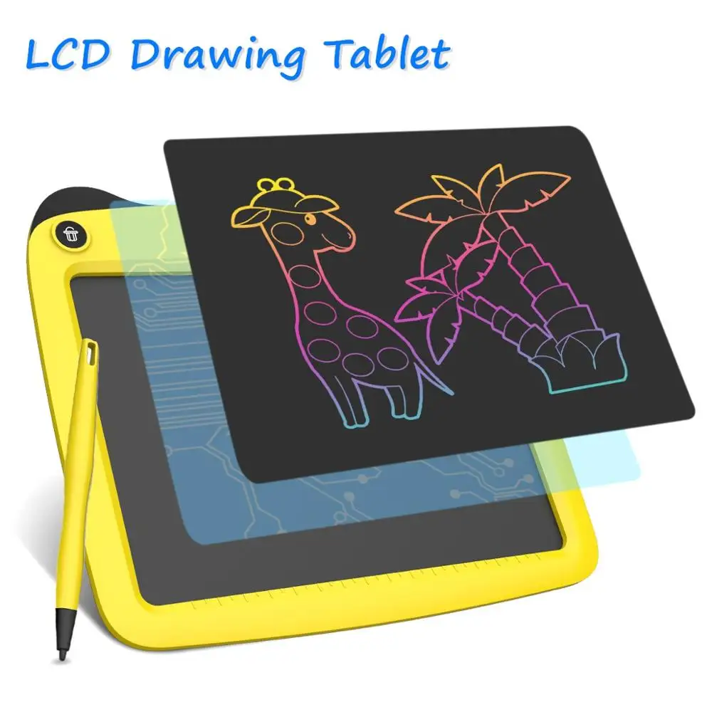 

Графический планшет для рисования с ЖК-дисплеем, без чернил и пыли, цветной электронный планшет для рисования, доски для творчества, подарок...