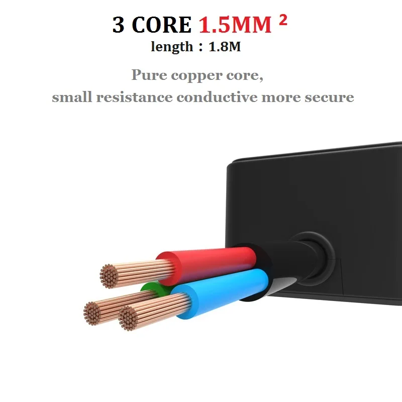 ЕС розетки Штекерный разъем USB Мощность полосы 4AC 3USB Зарядное устройство Порты