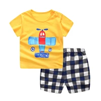 baby boy girl summer infant clothing clothes striped shortsyellow top tees clothes baby outfits baby clothes newborn outfit