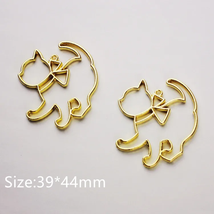 5 шт./лот рамка для бутылки с кроликом и кошкой металлическая Подвеска