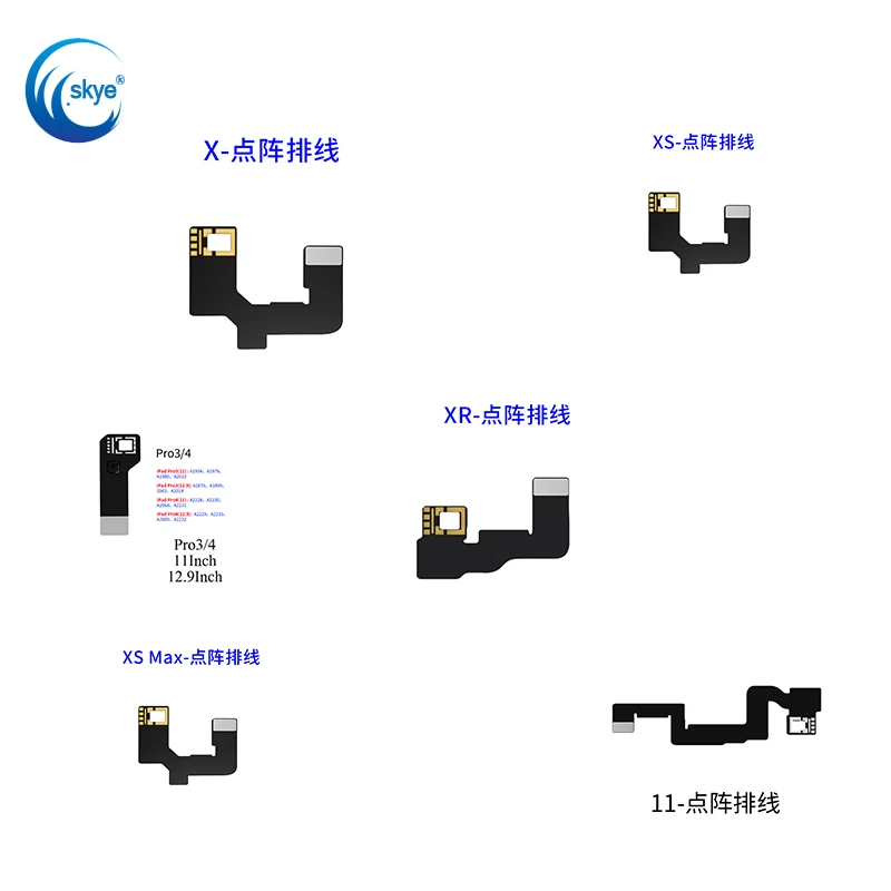 

JCID JC Face Id FPCX for Iphone X Xr Xs 11 11pro Pro Max 12 Mini for Ipad Pro 3/4 Dot Projetor Ler Escrever JCID Pro1000s JC V1S