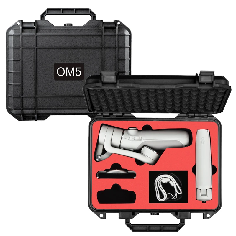 

OM5 Взрывозащищенная коробка, портативная водонепроницаемая сумка для хранения, сумка для путешествий, чехол для DJI OSMO Mobile 5, ручные аксессуар...