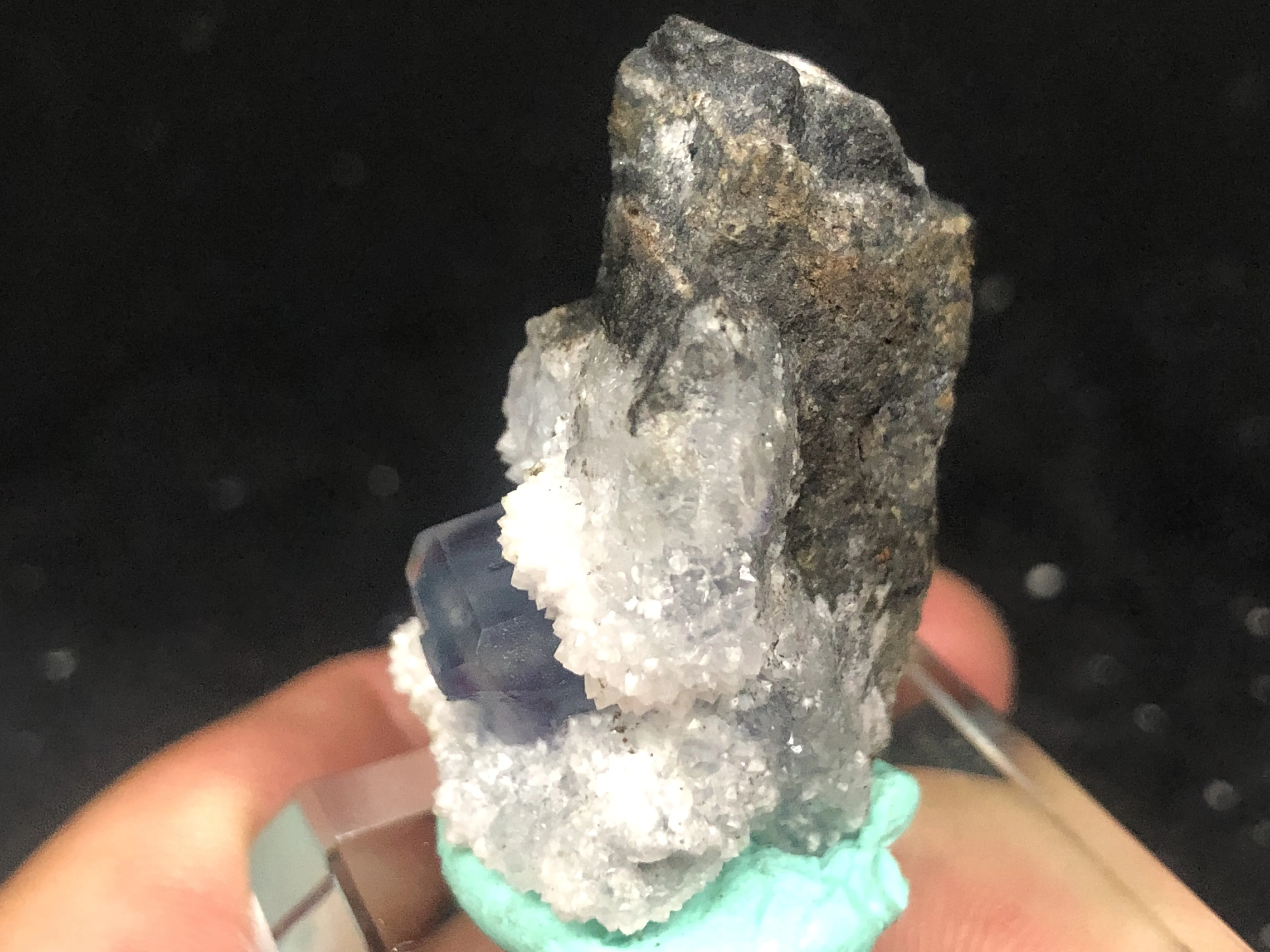 

20Natural crystal, blue green fluorite, crystal mineral, crystal specimen