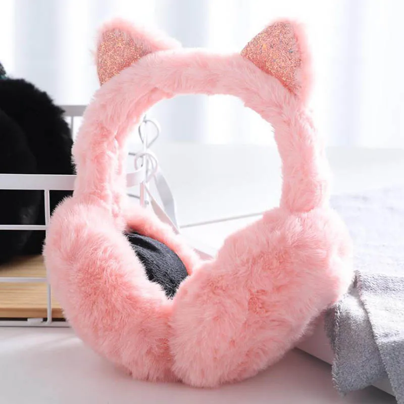 Calymel зимние подарки для женщин и девочек складные наушники из искусственного