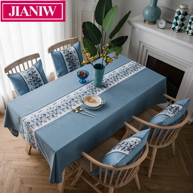 JIANIW домашний декор Экологичная скатерть с принтом плотная прямоугольная