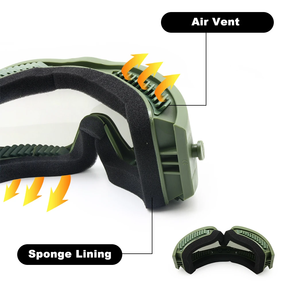 Мужские Баллистические военные 3 линзы Альфа очки американские тактические