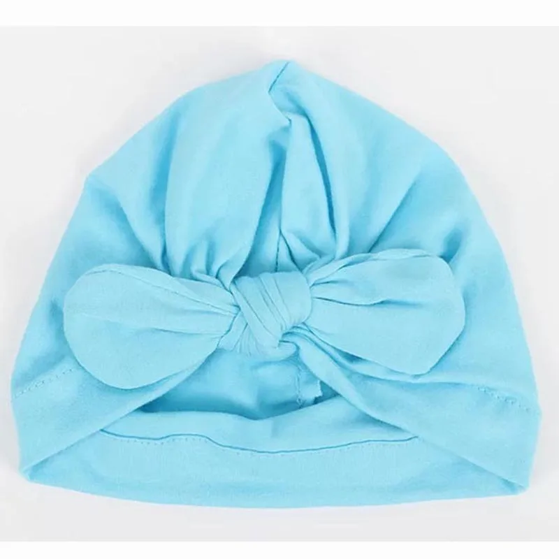 New Baby Hat for Boys Girls Bow Cotton Turban Hats Beanie Caps Infant Toddler Photography Props Kids Beanies Cap | Детская одежда и