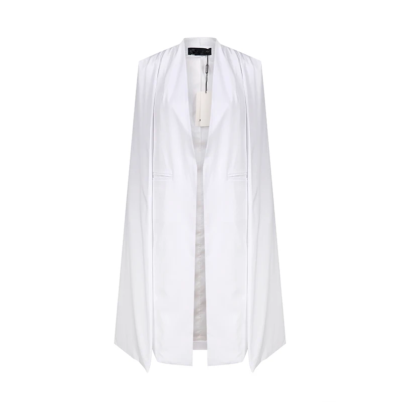 

Plus Size Women Blazer Elegant Long Cloak Coat Cape Office Daily High Street Elegant Military Jacket Warm Autumn Army Gals Cloak