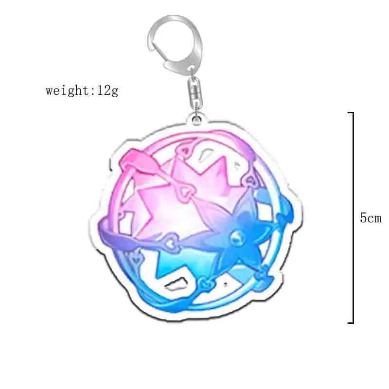 Аниме брелок Genshin противоударный зрительный элемент для мужчин автомобильный