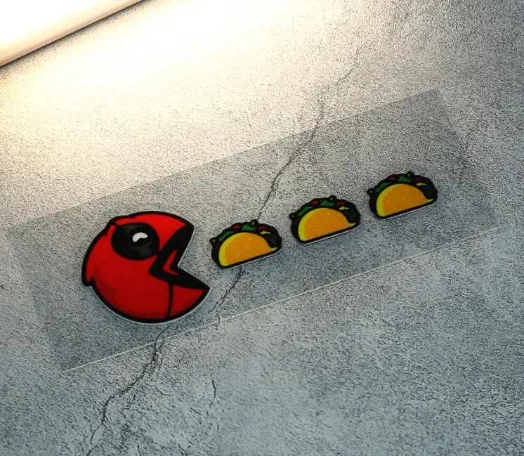 Светоотражающие наклейки с гамбургерами забавные японские Стикеры для дрифта