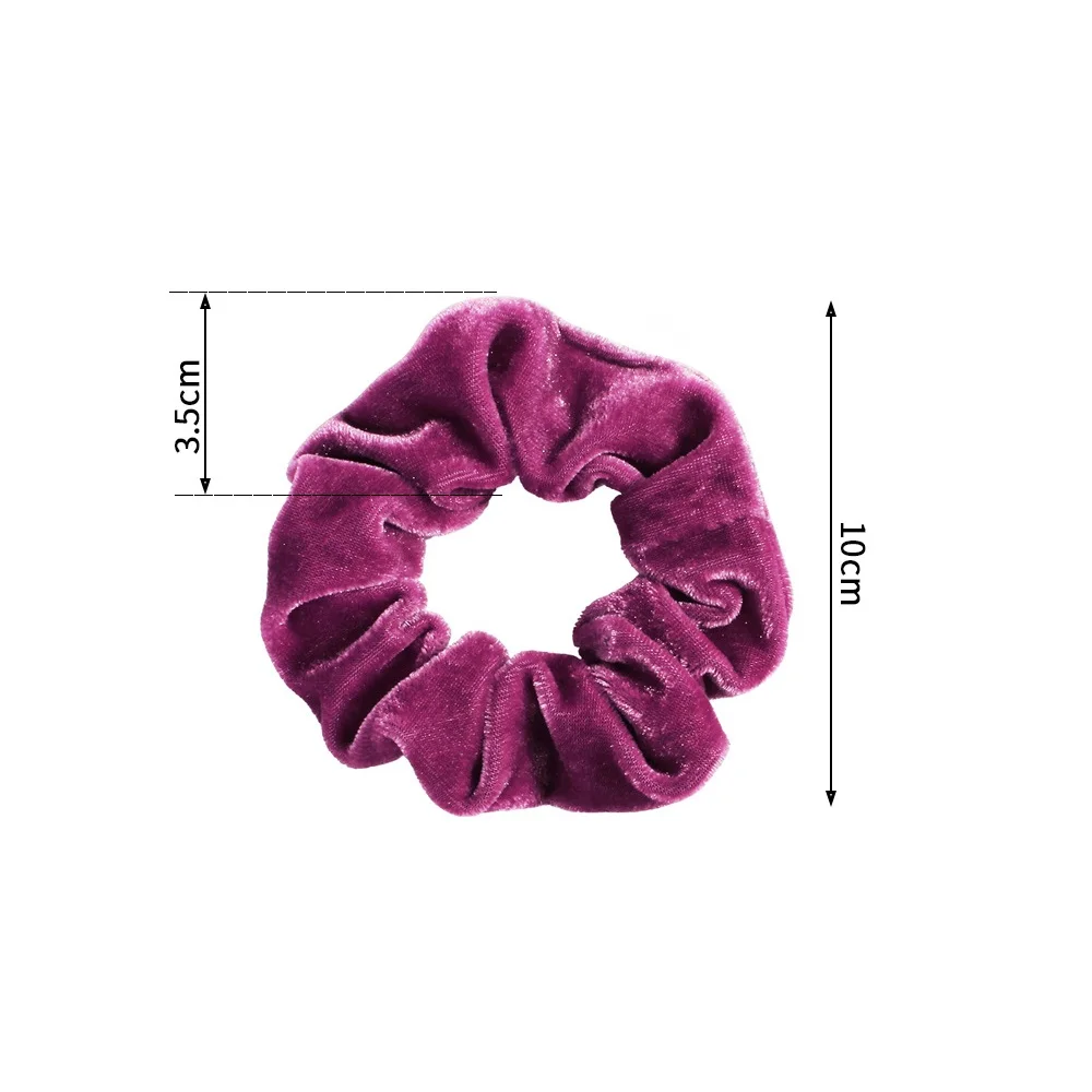 

50pcs/Set Mix Solid Velvet Scrunchies Elastic Hair Bands Women Girl Ponytail Bun Updo Scrunchy Tie Headwear Ornament Accessories