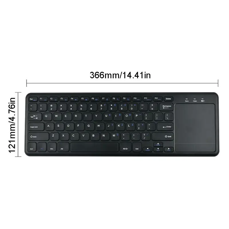 

2.4G Portable Wireless Keyboard with Touchpad and Numpad Ultra-thin Keypad