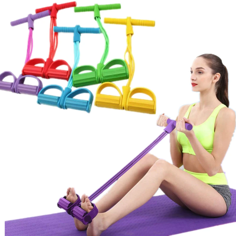 

Педальный Тренажер для фитнеса, эластичный тянущийся канат, Эспандеры, тренировочное оборудование, спортивный Съемник лодыжки, домашний тр...