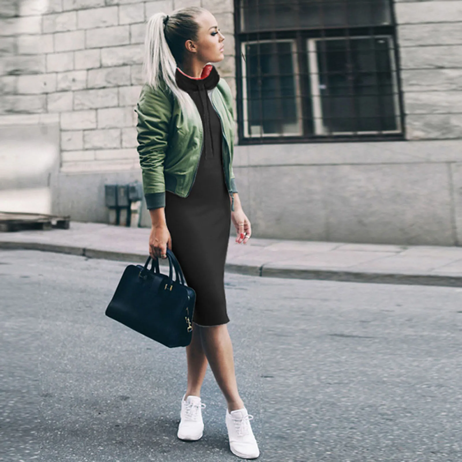 

Women Dress Casual Winter Shirt Dress Ladies Long Sleeve Mini Sweatshirt Dress High quality Ladies Dresses new 2021