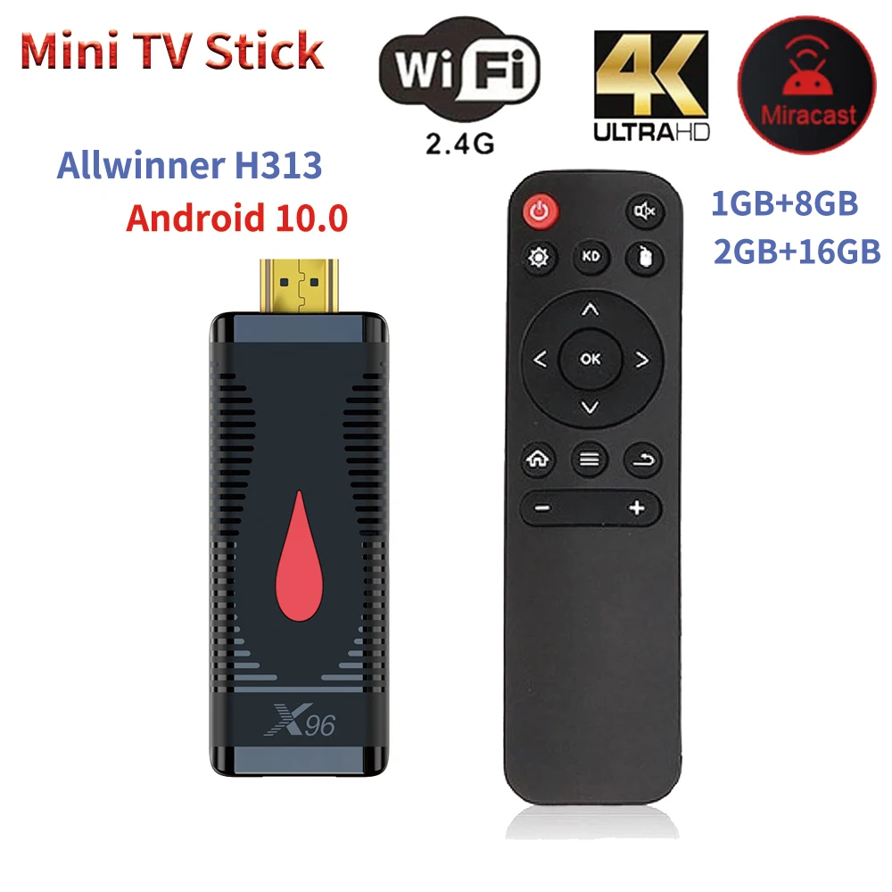Приставка Смарт-ТВ X96 S400 Fire Android 10 Allwinner H313 2 4 ГГц | Электроника