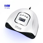114907236 Вт Высокая мощность Сушилка для ногтей быстрая скорость отверждения гелевый светильник Светодиодная УФ-лампа для ногтей для маникюра таймер и умный датчик