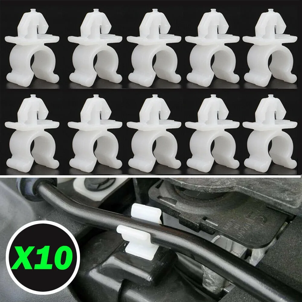 

10x Bonnet Hood Rod Holder Clip For Nissan Pathfinder Navara Skyline X-Trail T30 Auto Fastener Clips Car Accessories