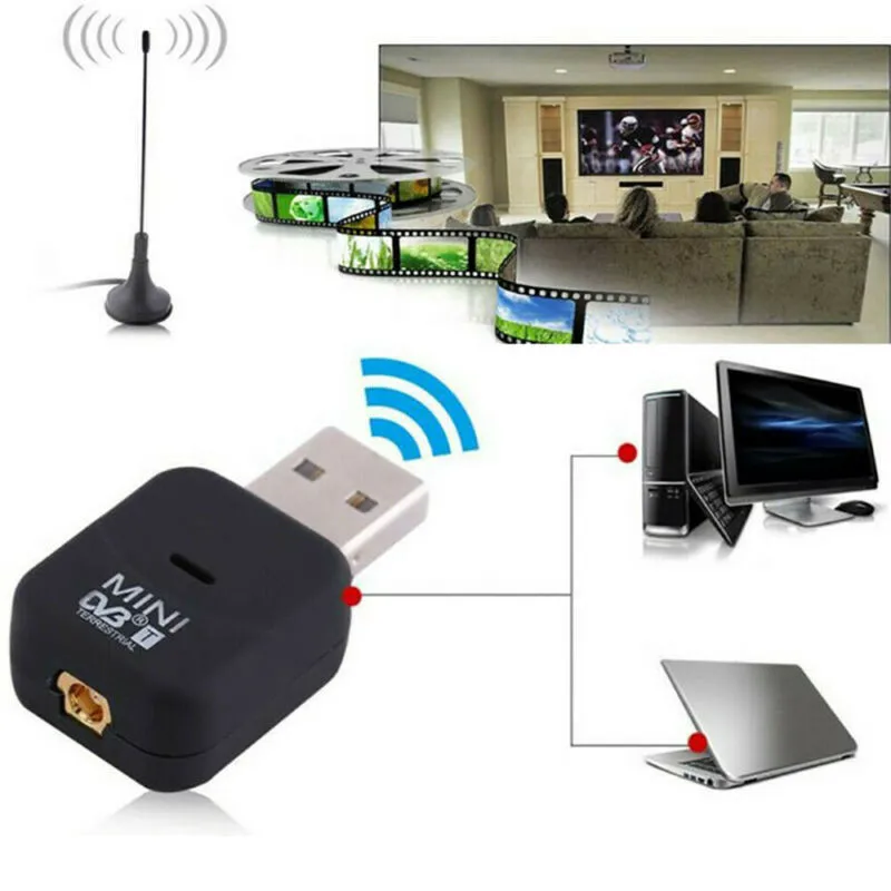 Новый USB 2 0 цифровой DVB-T SDR + DAB FM HD tv Stick антенна тюнера ключ видео 3E30 | Электроника