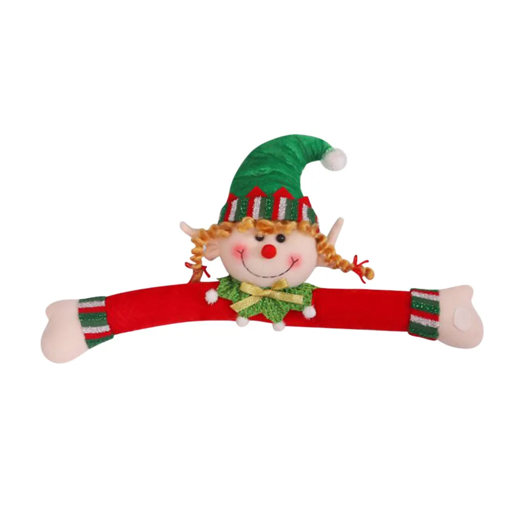 Christmas Ornament Knitted Wool Cartoons Elves Curtain Hold Door Button | Дом и сад