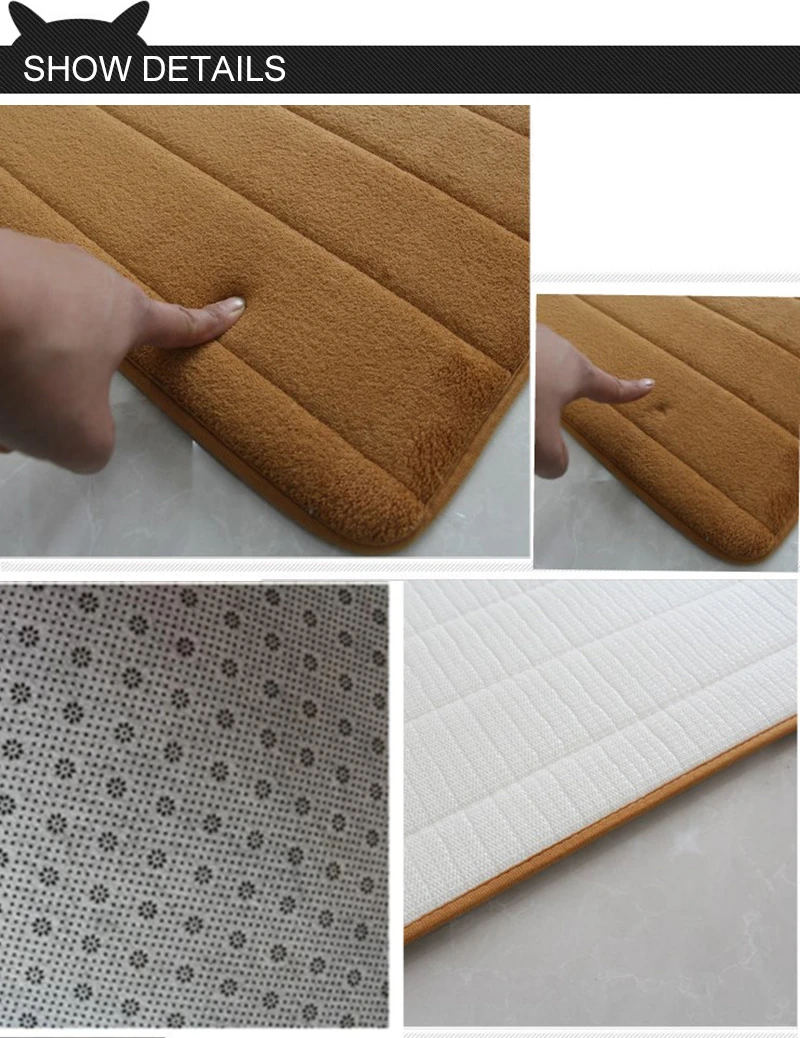 3pcsset thicken floor carpet for living room non slip bathroom mat set coral fleece bedside long mat bedroom door mat 10 colors free global shipping
