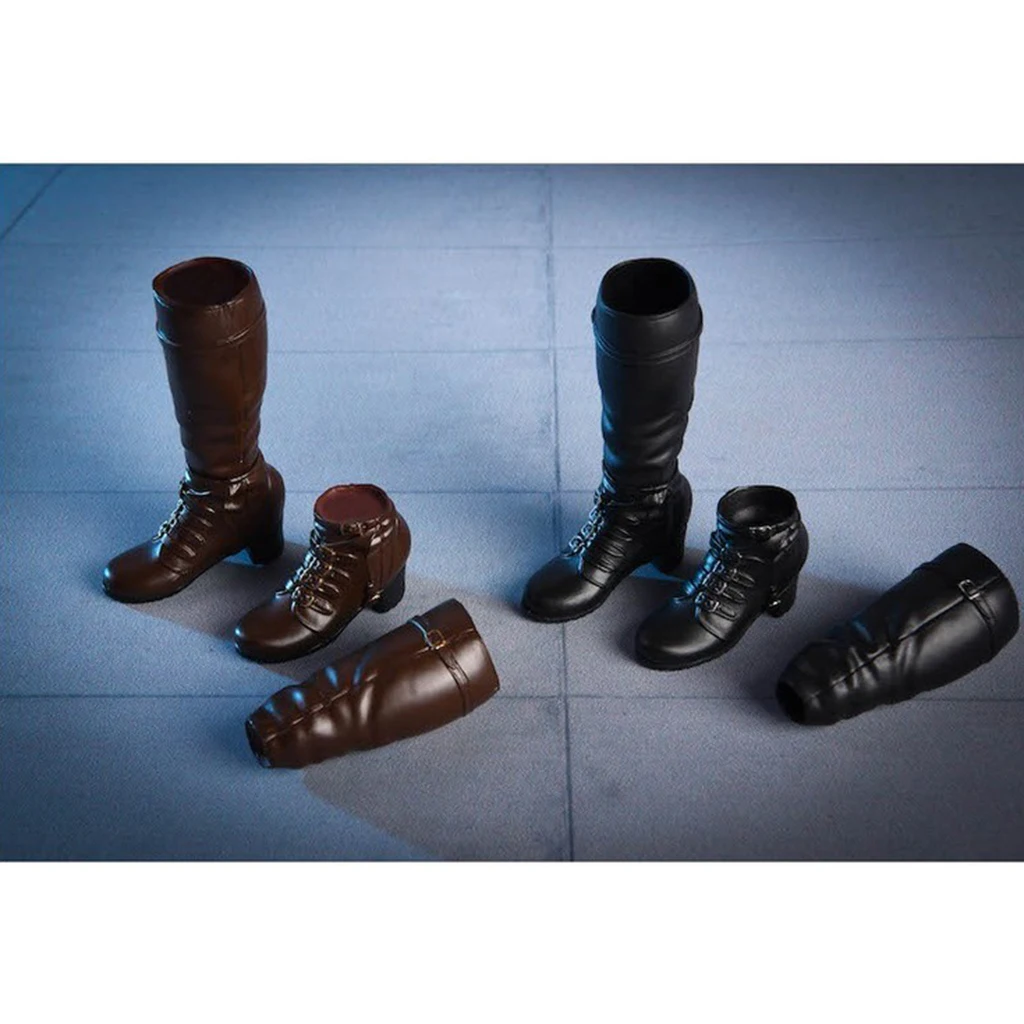 

1:6 Women High-heeled Boots Female Shoes for 12'' / Figure DIY