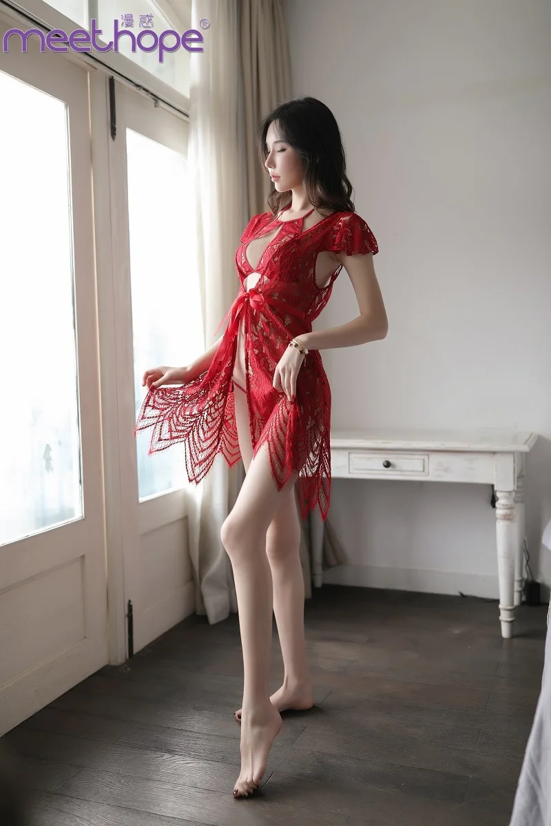 Женское нижнее белье костюм порно прозрачное кружевное открытая промежность