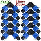 КАПЕЛЬНАЯ лента для орошения сада, 10 шт., коннектор 58 дюйма, 16 мм, 90 градусов, фиксатор резьбы, система капельного орошения