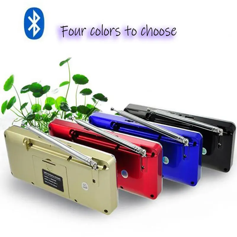 Светодиодный ная Беспроводная Bluetooth-колонка FM/AM радио стереоколонка TFCard USB-диск