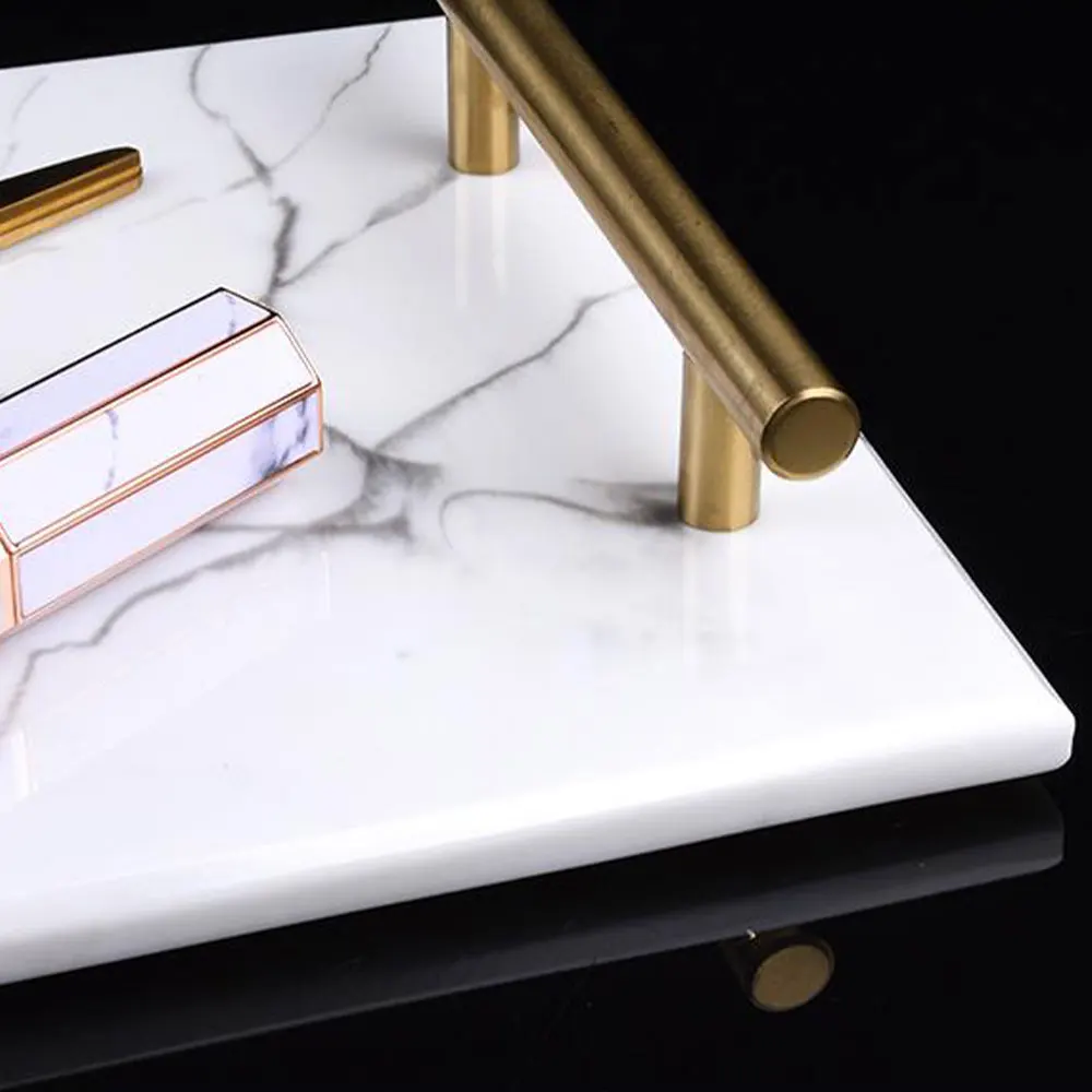 Скандинавская пластина из смолы с имитацией мрамора поднос для хранения в ванной