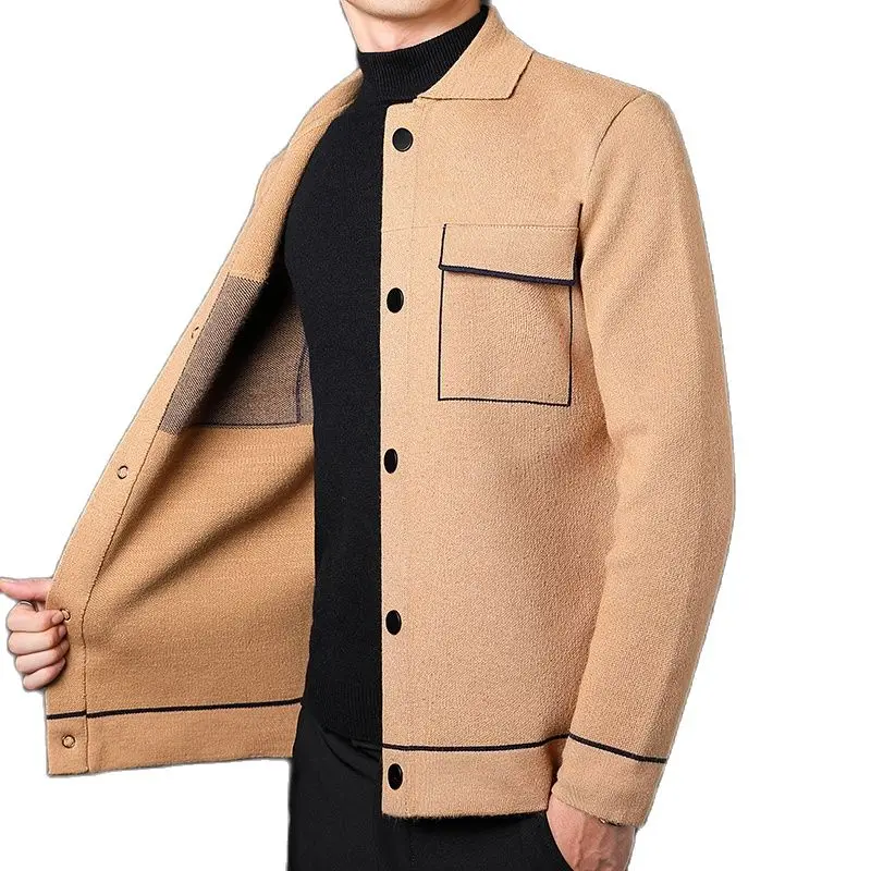 

Осень/Зима 2021, мужской свитер, кардиган, мужской свитер, легкий деловой стиль